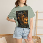 Kingdom Living Lion T-Shirt — "Speak Life" Christian Faith Graphic Tee