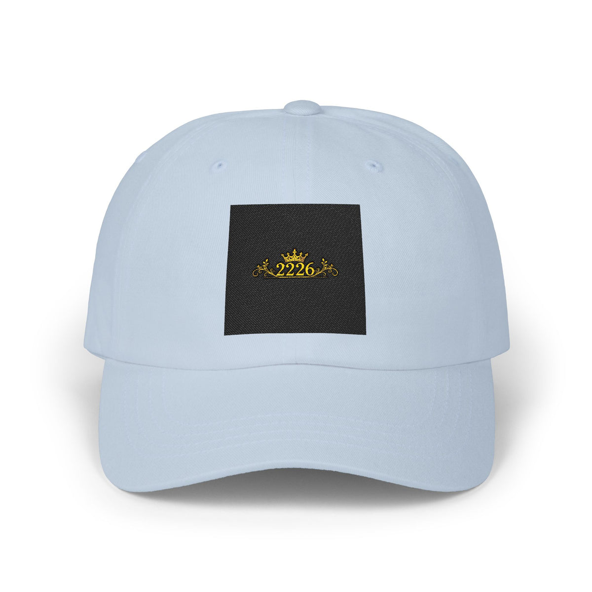 Classic Dad Cap — Gold Crown Patch Embroidered Baseball Hat