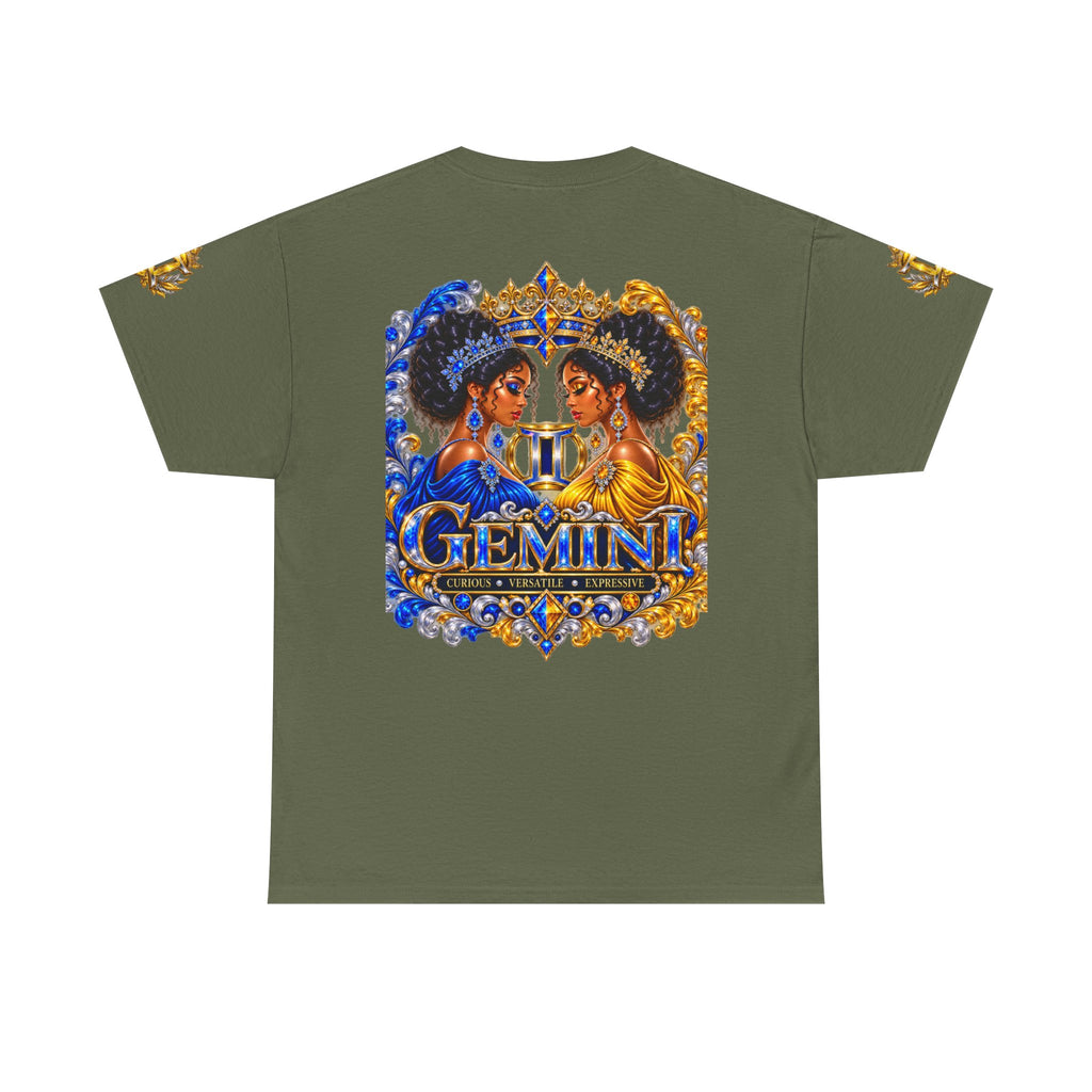Gemini Zodiac T‑Shirt — Twin Goddesses Astrology Tee