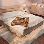 Plush Blanket — Guardian Angel Over Child Velveteen Throw