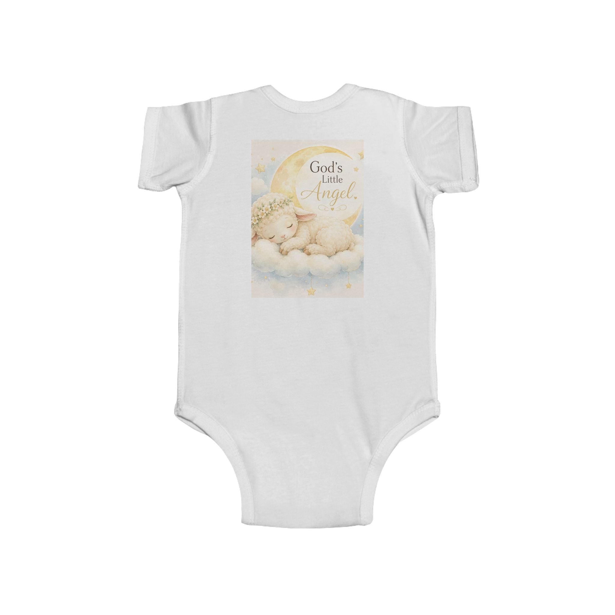 Infant Bodysuit - "Heaven Sent Little Angel" Baby Onesie (Sleeping Baby Design)