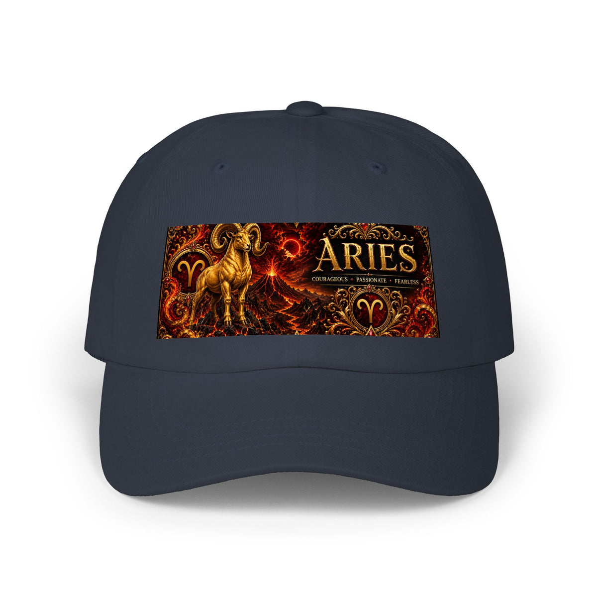 Aries Zodiac Dad Cap — Classic Astrological Ram Baseball Hat