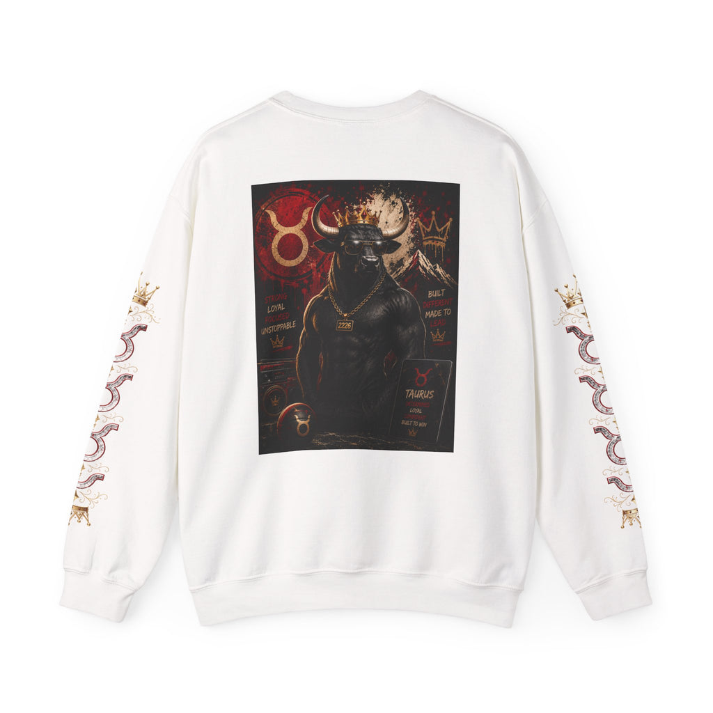Taurus Zodiac Crewneck Sweatshirt — Bull Constellation Graphic