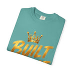 Built Right T-Shirt — Christian Faith Floral Cross Tee (She Is Built Different)