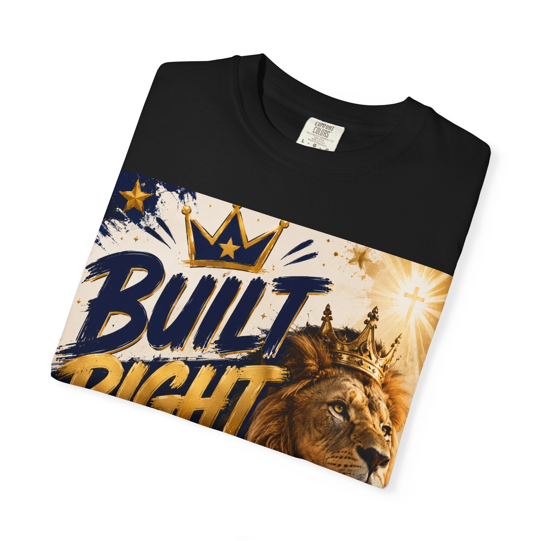 Built Right Walking with the King Lion T-Shirt