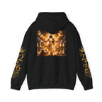 Revelation Chapter 1 Hoodie – Gold Biblical Angel Graphic Sweatshirt