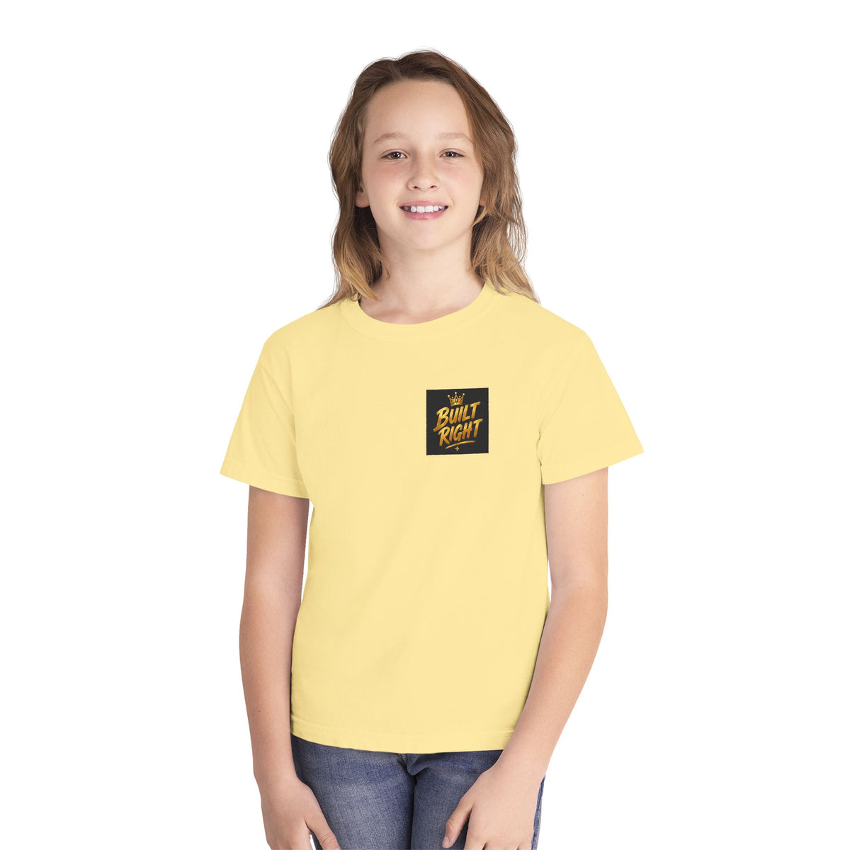 Youth Tee — "Built Right" Inspirational Graphic Tee (Beautiful Brave Brilliant)
