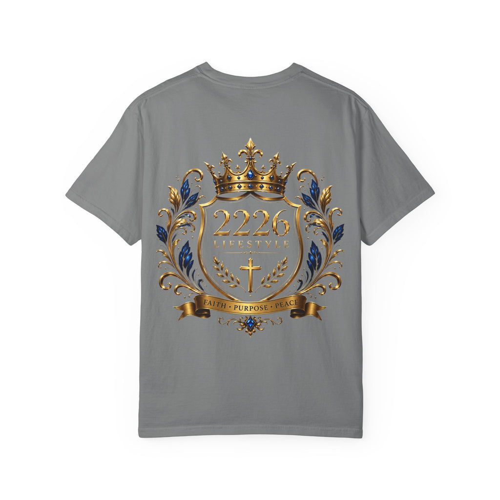 Royal Crest T-Shirt — 2226 Faith & Purpose Graphic Tee