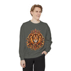 Leo Zodiac Lion Sweatshirt — Regal Astrology Graphic Crewneck