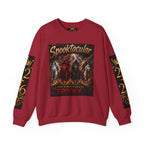 Religious Halloween Crewneck Sweatshirt — "Spooktacular" & "Still on the Throne" Graphic
