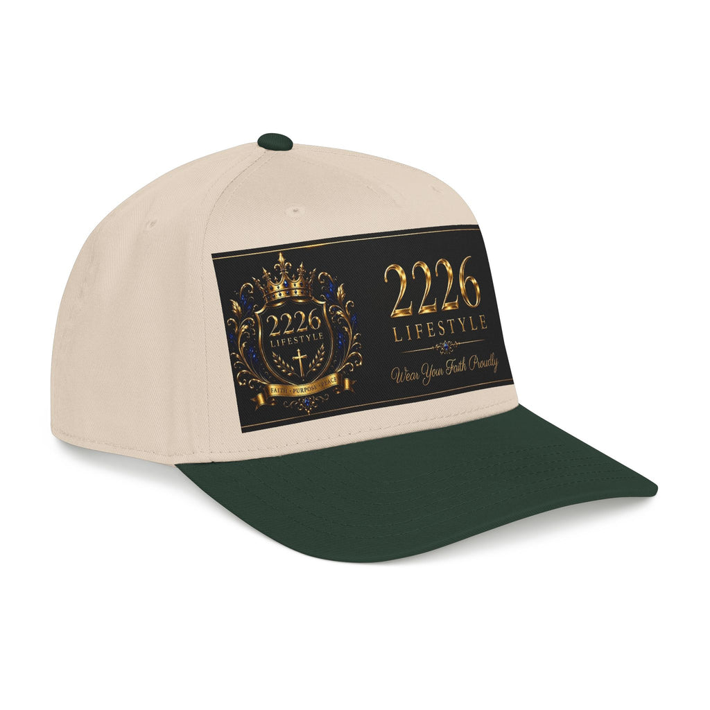 Mid Profile Baseball Cap - 2226 Lifestyle Gold Crest Hat