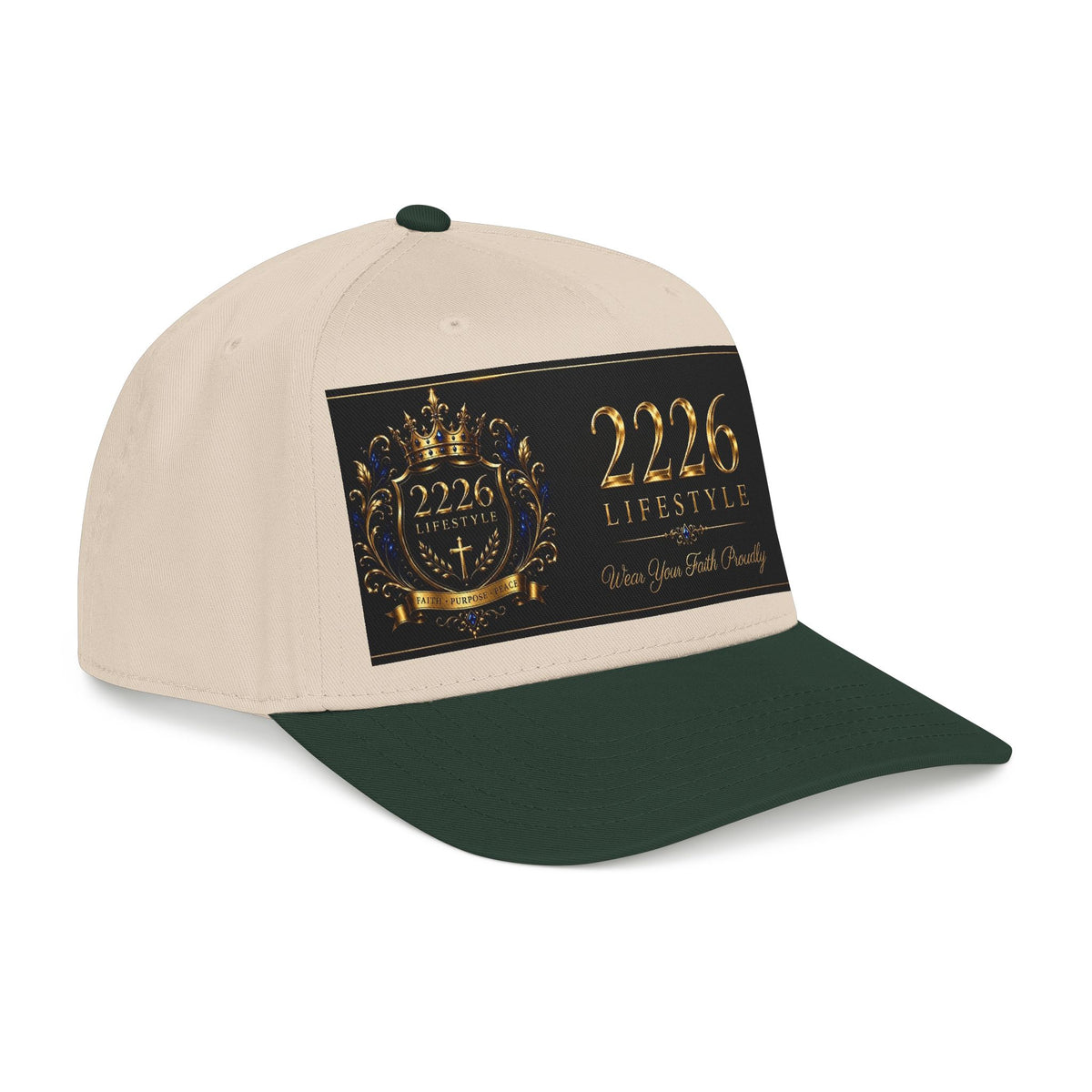 Mid Profile Baseball Cap - 2226 Lifestyle Gold Crest Hat