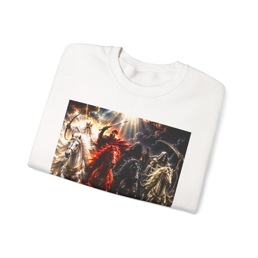 Revelation 6 Sweatshirt — Four Horsemen Graphic Crewneck (2226)
