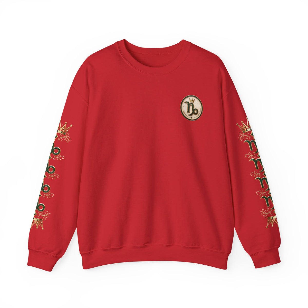 Capricorn Zodiac Crewneck Sweatshirt — Goat Astrology Graphic Pullover