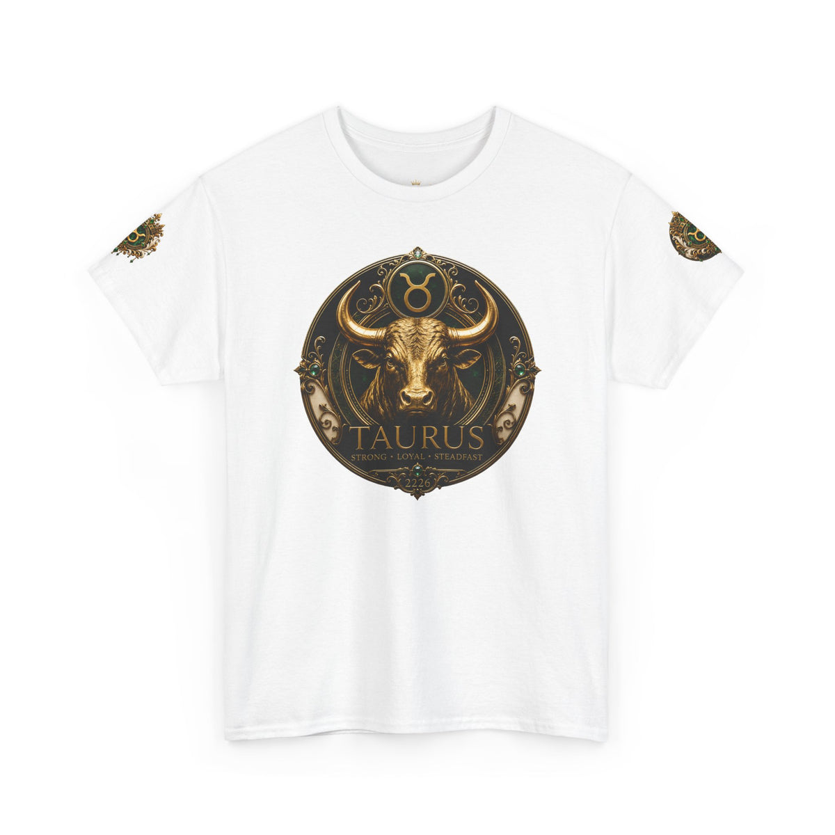 Taurus Zodiac T‑Shirt — Bull Astrology Graphic Tee (Taurus Symbol & Moon Design)