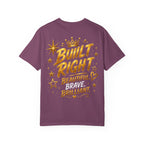Built Different Christian Lion T-Shirt — "Built Right, Beautiful, Brilliant" Inspirational Faith Tee