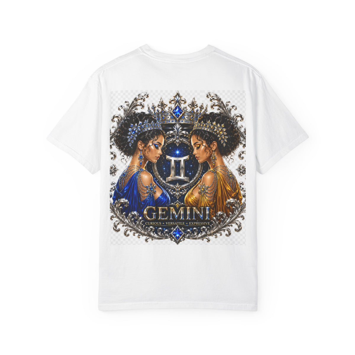 Gemini Zodiac T-Shirt — Twin Goddesses Astrology Graphic Tee