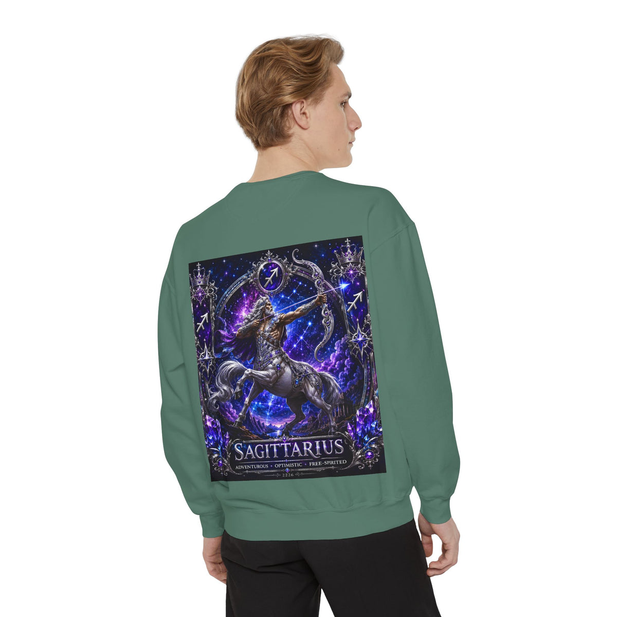 Sagittarius Zodiac Sweatshirt — Celestial Archer Graphic Pullover