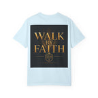 Not By Sight / Walk By Faith T‑Shirt — Christian Faith Graphic Tee