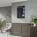 Rolled Poster — Peace Scriptures Wall Art | Inspirational Christian Scripture Poster
