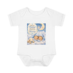 Baby Bodysuit – "Welcome Home Baby" Angel Twins Nursery Bodysuit (Heaven Quote)