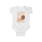 Infant Bodysuit - "Heaven Sent Little Angel" Baby Onesie (Sleeping Baby Design)