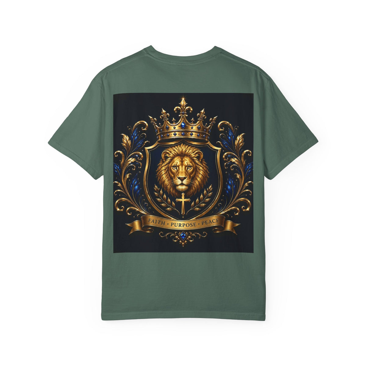 Lion Crest T-Shirt — Golden Crown 2226 Design