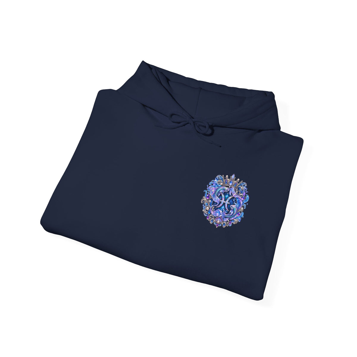 Pisces Mermaid Hoodie — Zodiac Ocean Art Pullover