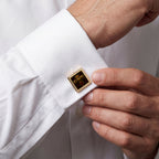 Scorpio Zodiac Gold Cufflinks — Astrological Signet Jewelry