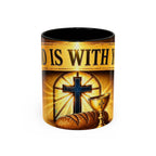 Inspirational Communion Mug — "God Is With You" Christian Coffee Cup