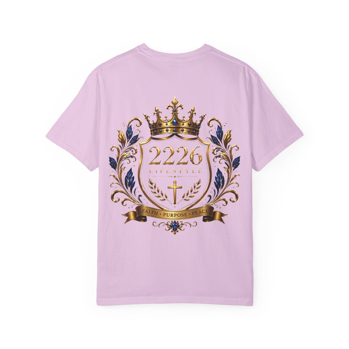 Royal Crest T-Shirt — 2226 Faith & Purpose Graphic Tee