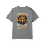 Lion 'Built Right, Walking the King' Graphic T‑Shirt