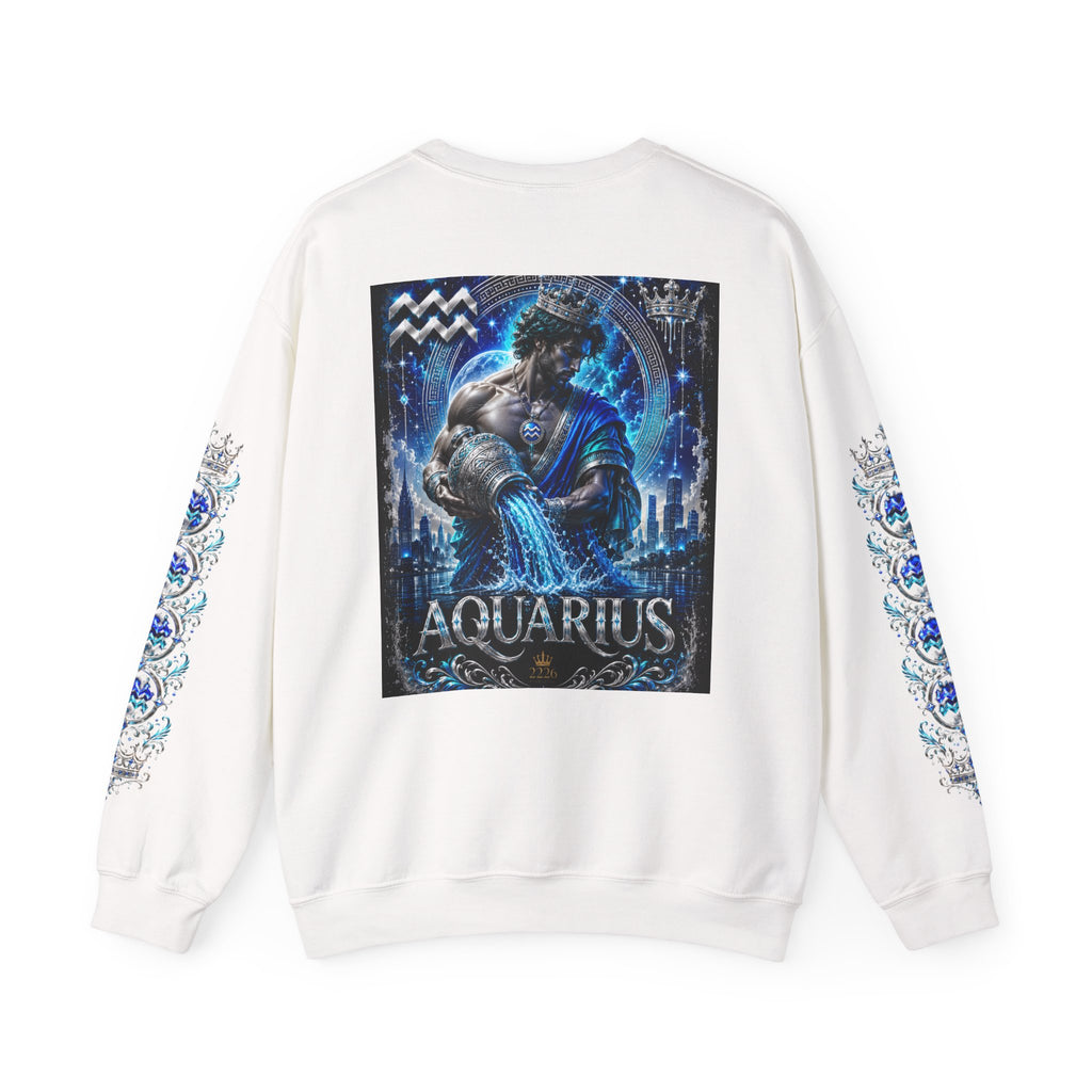 Aquarius Zodiac Sweatshirt — Astrology Water-Bearer Crewneck