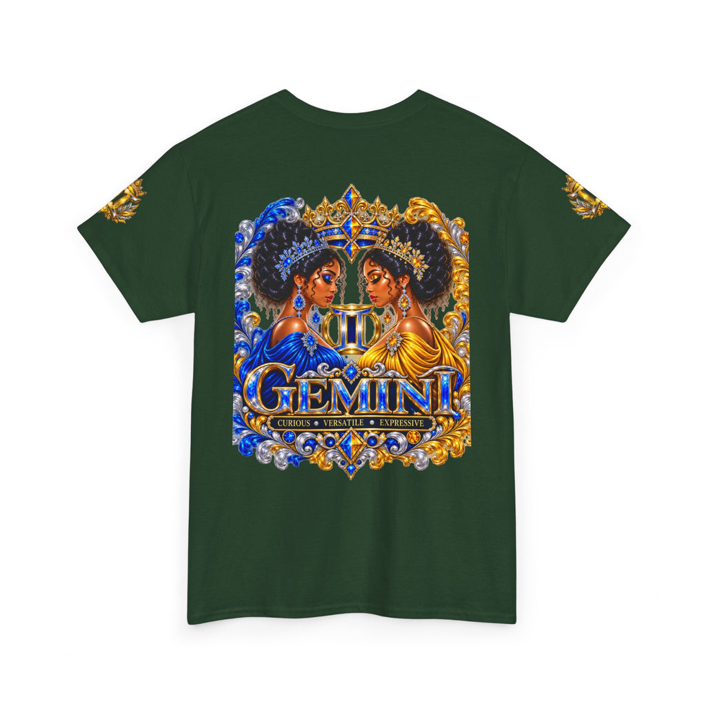 Gemini Zodiac T‑Shirt — Twin Goddesses Astrology Tee