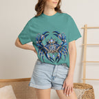 Cancer Zodiac T-Shirt — Blue Crab Astrology Tee (Intuitive, Loyal, Nurturing)