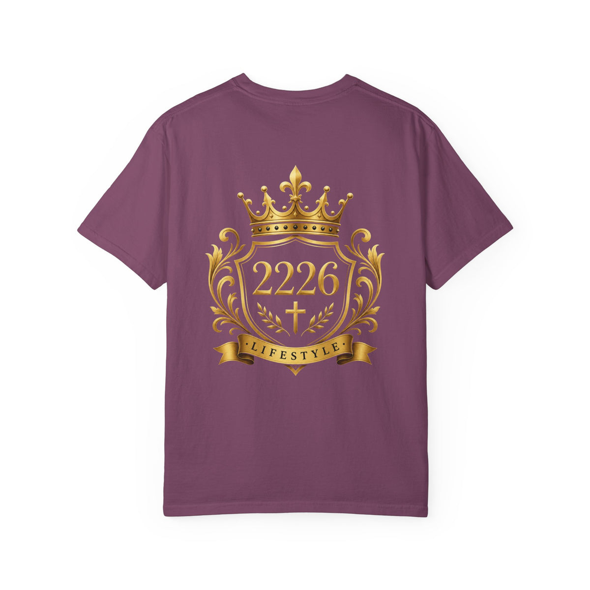Royal Crest 2226 T-Shirt — Gold Crown Emblem Tee
