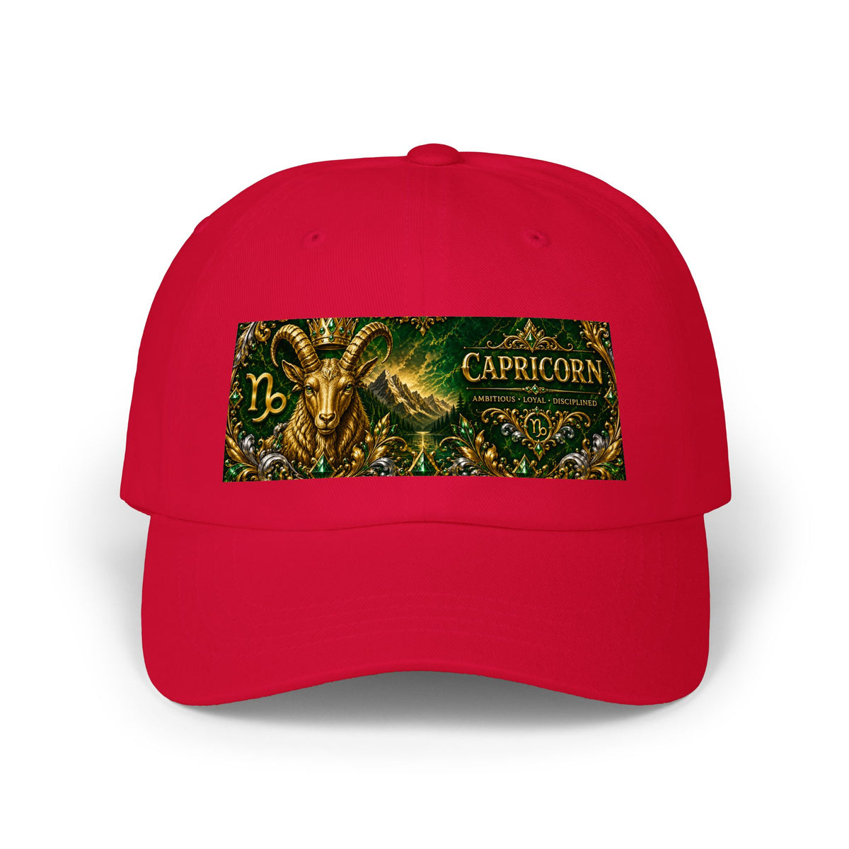 Capricorn Dad Hat — Zodiac Capricorn Goat Embroidered Baseball Cap