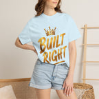 Built Right / Built Different Graphic T-Shirt — Faith Lion Crown Design