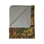 Regal Autumn Crest Sherpa Blanket
