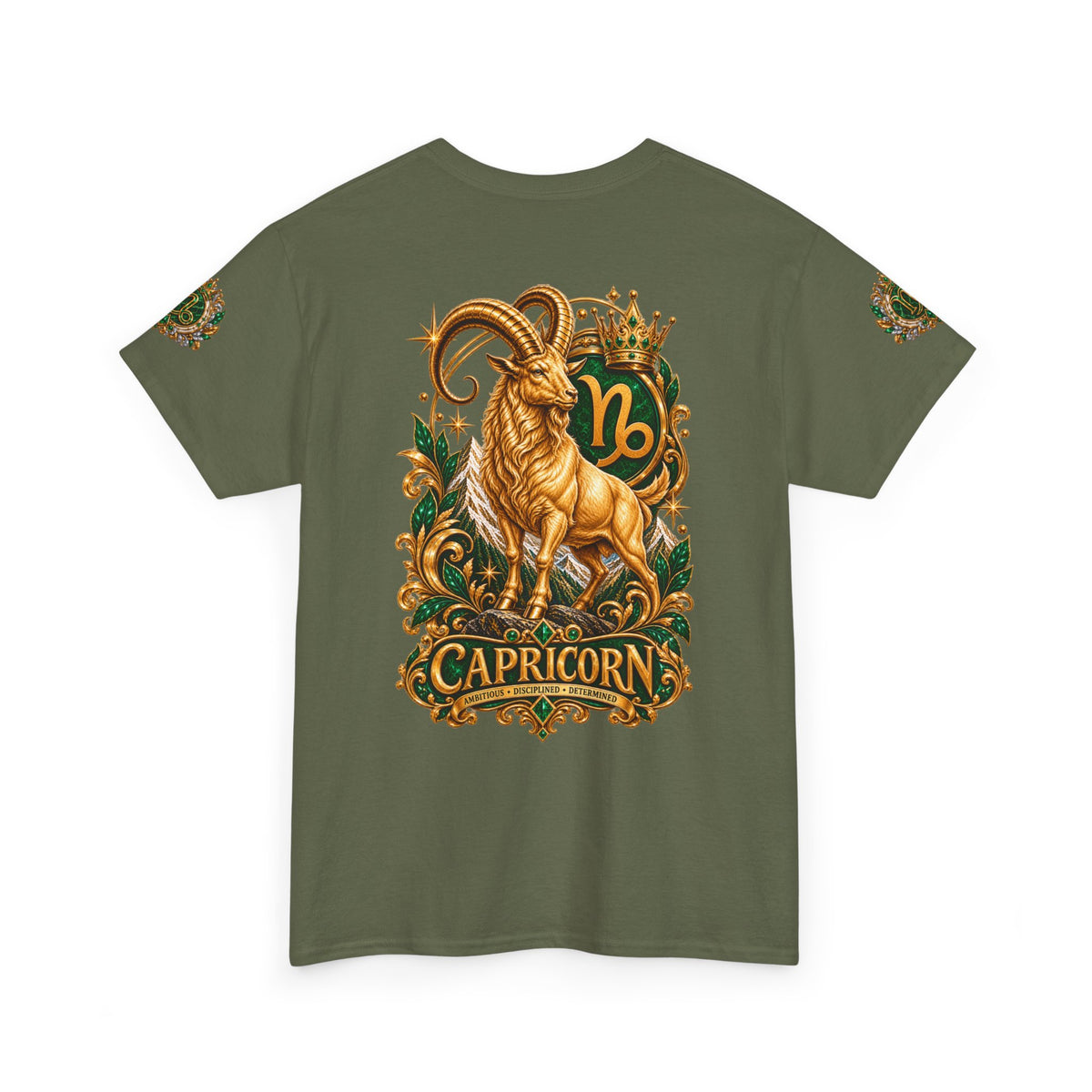 Capricorn Zodiac T-Shirt — Golden Goat Astrology Tee