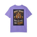 Walking with the King T-Shirt — Built Right Lion Christian Faith Tee
