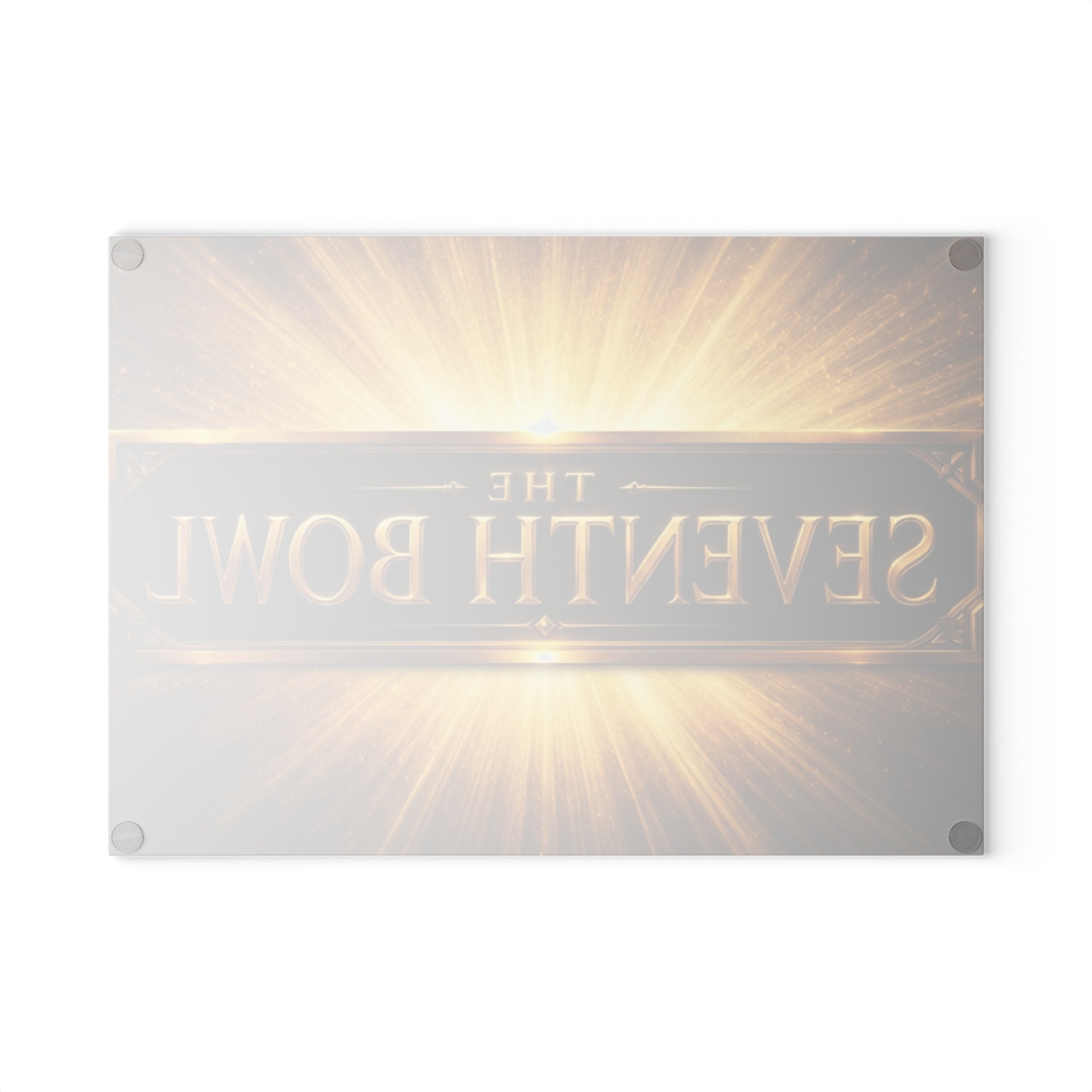 The Seventh Bowl Glass Cutting Board – Decorative Tempered Glass Chopping Board