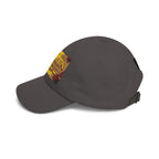 Revelation Chapter 14 Dad Cap — Vintage Gold Lettering Baseball Hat