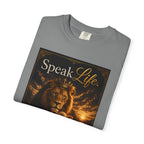 Kingdom Living Lion T-Shirt — "Speak Life" Christian Faith Graphic Tee