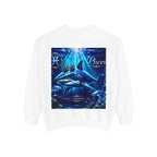 Pisces Zodiac Sweatshirt — Cosmic Blue Pisces Shark Astrological Crewneck