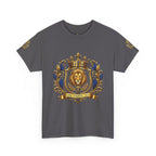 Kingdom Living Lion Tee — Regal Crowned Lion Graphic T-Shirt (Matthew 6:33)