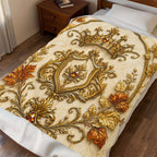 Royal Autumn Crest Velveteen Plush Blanket