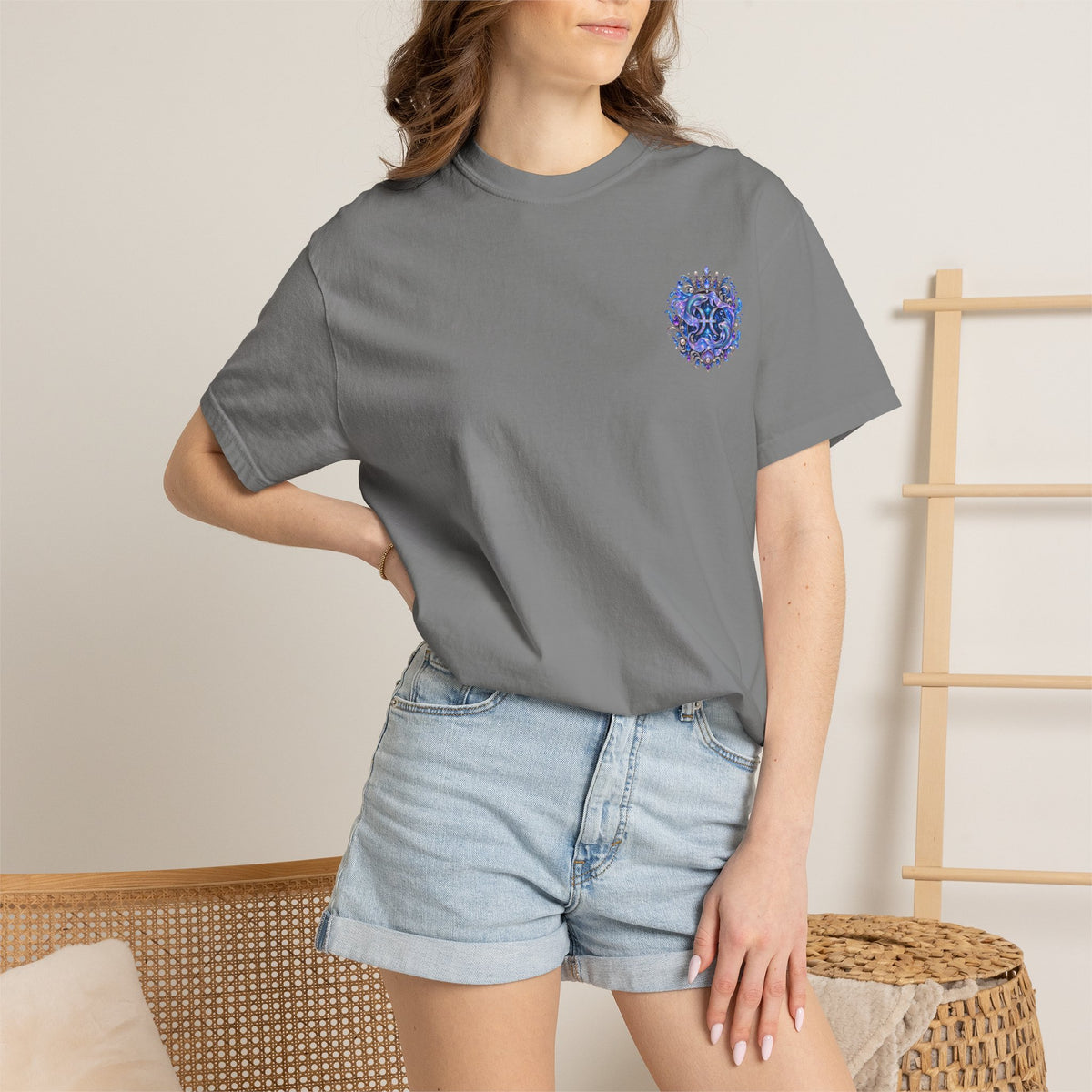 Pisces Shark T-Shirt — Zodiac Ocean Graphic Tee