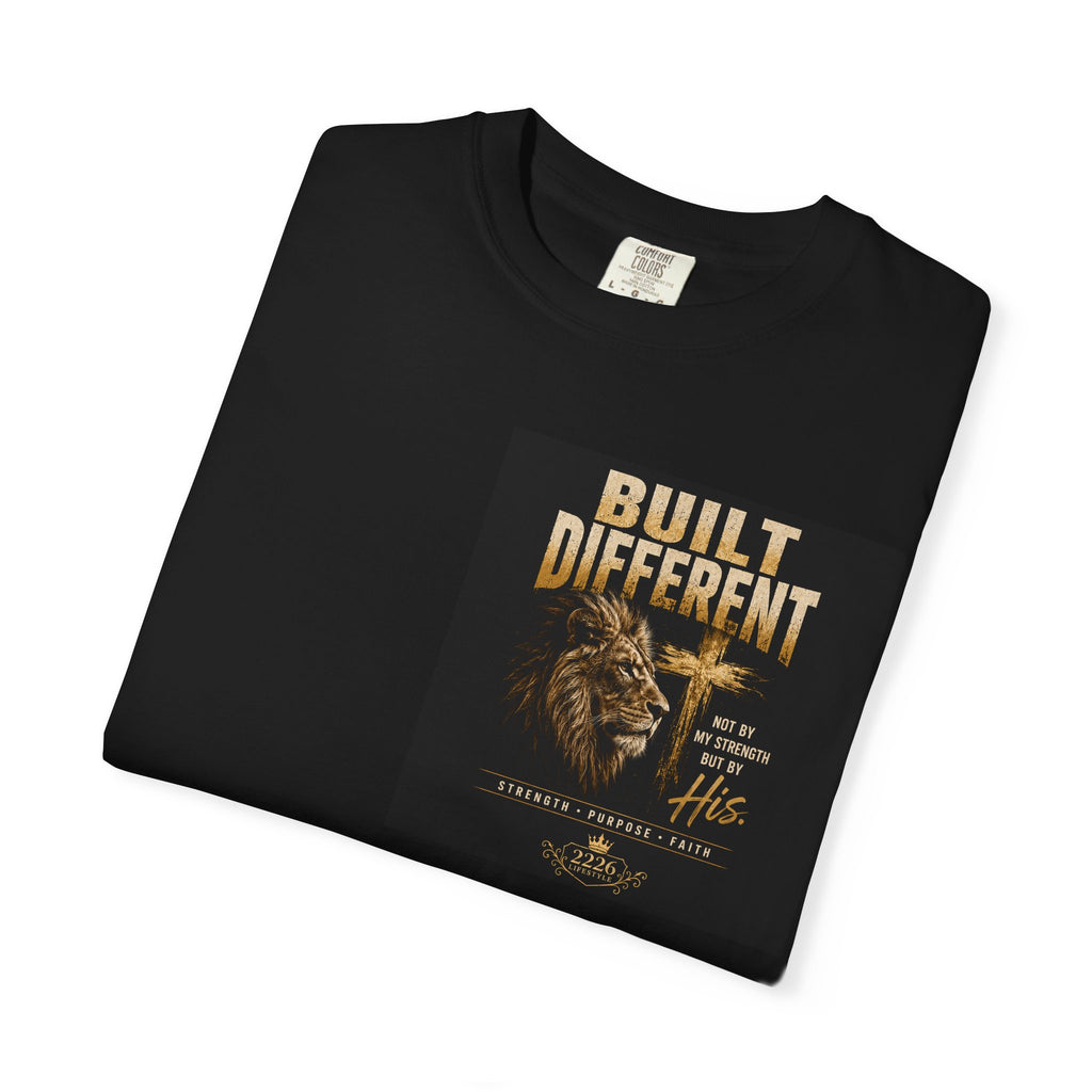 Built Different Lion T-Shirt — Motivational Graphic Tee