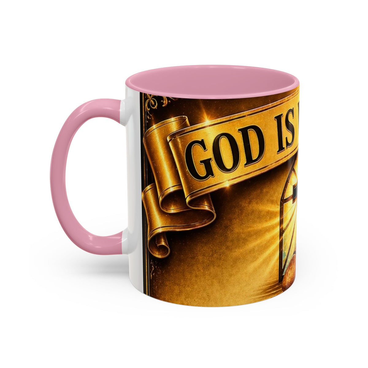 Inspirational Communion Mug — "God Is With You" Christian Coffee Cup